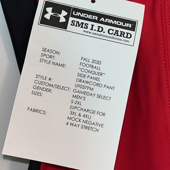 UA Texas Tech Red Raiders Game football team issue 4 way stretch pants L men’s - Picture 2 of 5